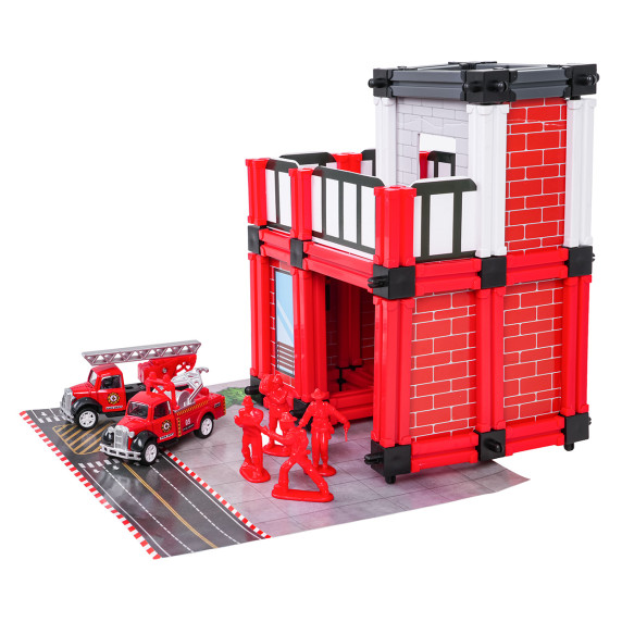 Hasičská stanica s príslušenstvom a figúrkami FIRE FIGHTING