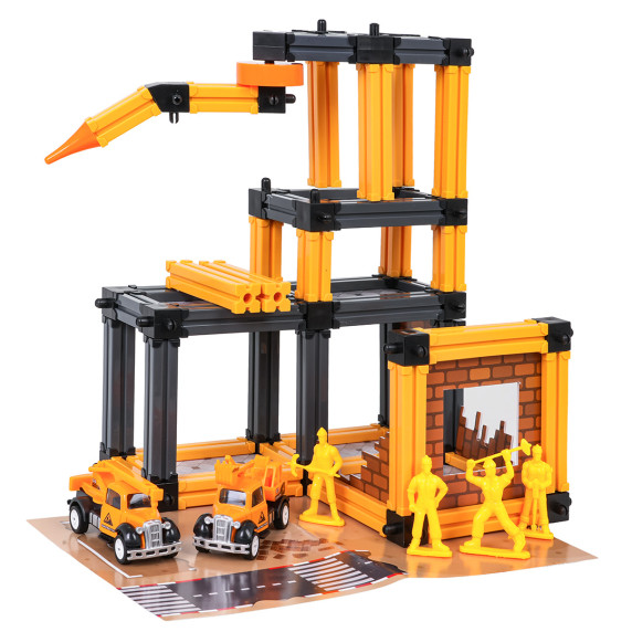 Set șantier de construcții cu accesorii și figurine - ENGINEERING CONSTRUCTION Set șantier de construcții cu accesorii și figurine - ENGINEERING CONSTRUCTION