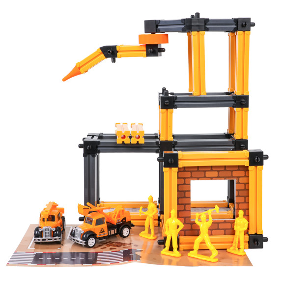 Set șantier de construcții cu accesorii și figurine - ENGINEERING CONSTRUCTION Set șantier de construcții cu accesorii și figurine - ENGINEERING CONSTRUCTION