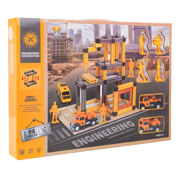 Set șantier de construcții cu accesorii și figurine - ENGINEERING CONSTRUCTION Set șantier de construcții cu accesorii și figurine - ENGINEERING CONSTRUCTION