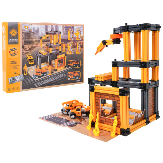 Set șantier de construcții cu accesorii și figurine - ENGINEERING CONSTRUCTION Set șantier de construcții cu accesorii și figurine - ENGINEERING CONSTRUCTION