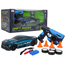 RC Športové autíčko STAR na diaľkové ovládanie DRIFT RACER - modré - 