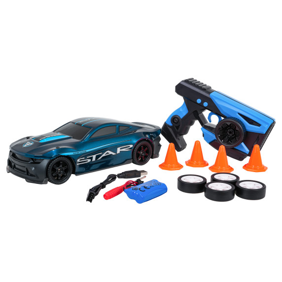 RC Športové autíčko STAR na diaľkové ovládanie DRIFT RACER - modré