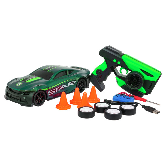 RC Športové autíčko STAR na diaľkové ovládanie DRIFT RACER - zelené