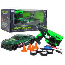 RC Športové autíčko STAR na diaľkové ovládanie DRIFT RACER - zelené - 