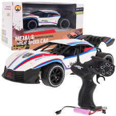 RC Kovové športové autíčko 1:20 Inlea4Fun METALS HIGH SPEED CAR - biele - 