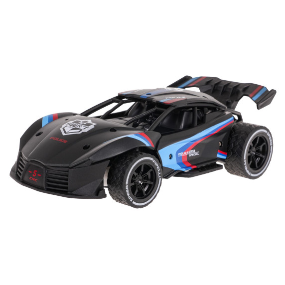 Mașină sport RC cu telecomandă -Inlea4Fun METALS HIGH SPEED CAR - Negru