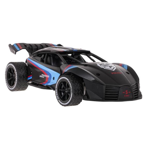 Mașină sport RC cu telecomandă -Inlea4Fun METALS HIGH SPEED CAR - Negru