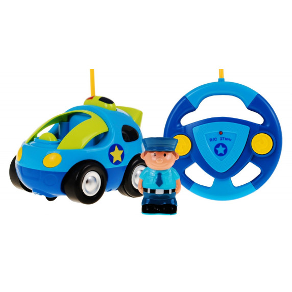 Policajné autíčko na diaľkové ovládanie Inlea4Fun CARTOON CAR