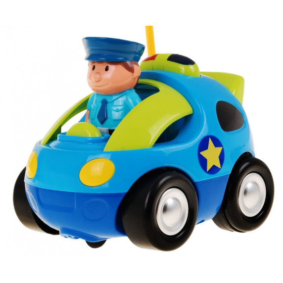 Policajné autíčko na diaľkové ovládanie Inlea4Fun CARTOON CAR