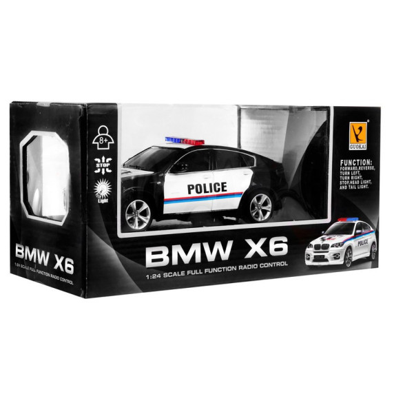 RC Távirányítós rendőrautó 1:24 Inlea4Fun BMW X6