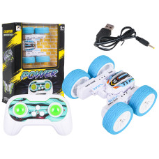 RC Távirányítós kaszkadőr kisautó 1:32 MINI STUNT CAR  - Kék - 