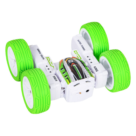 RC Távirányítós kaszkadőr kisautó 1:32 MINI STUNT CAR  - Zöld