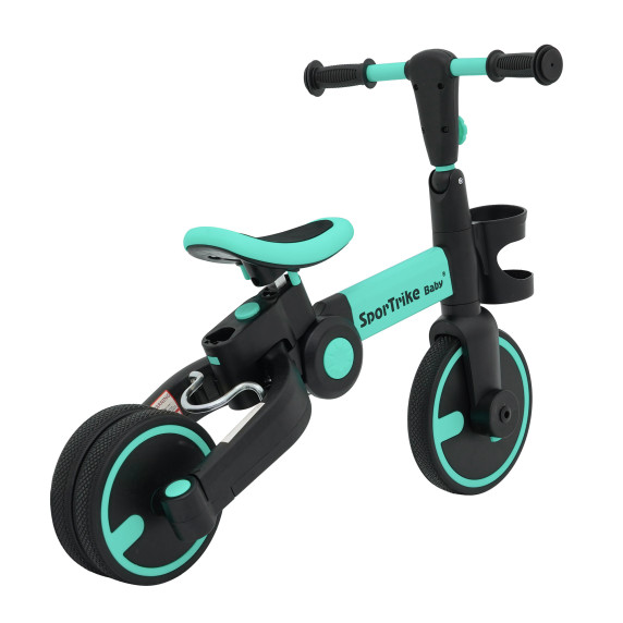 Gyermek tricikli Happy Bike 3in1 - kék