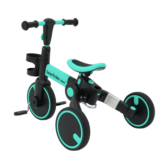 Gyermek tricikli Happy Bike 3in1 - kék