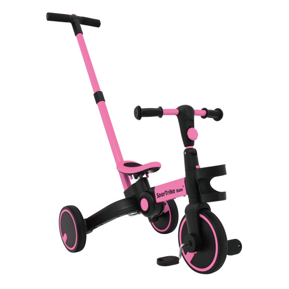 Tricicletă pentru copii Happy Bike 3in1 - Roz