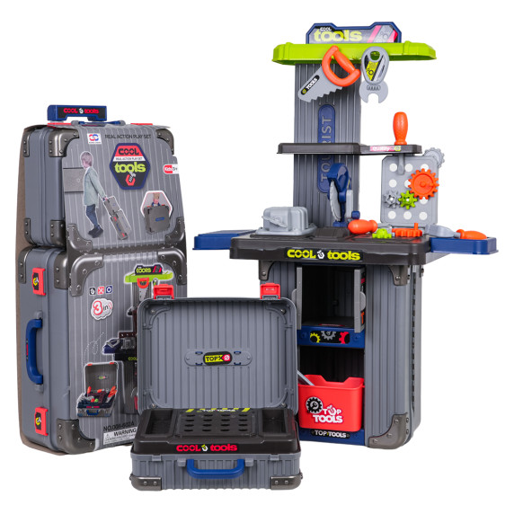Valizele magice ale micului constructor – COOL TOOLS – Atelier portabil în 2 valize