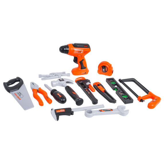 Set de scule pentru copii - 34 de piese + cutie - TOY TOOL BOX