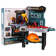 Detská dielňa s doplnkami 37 prvkov Inlea4Fun ENGINEER TOOL TABLE - 