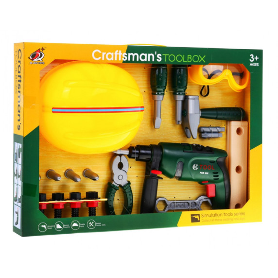 Set bricolaj pentru copii cu accesorii - Craftsmans TOOLBOX