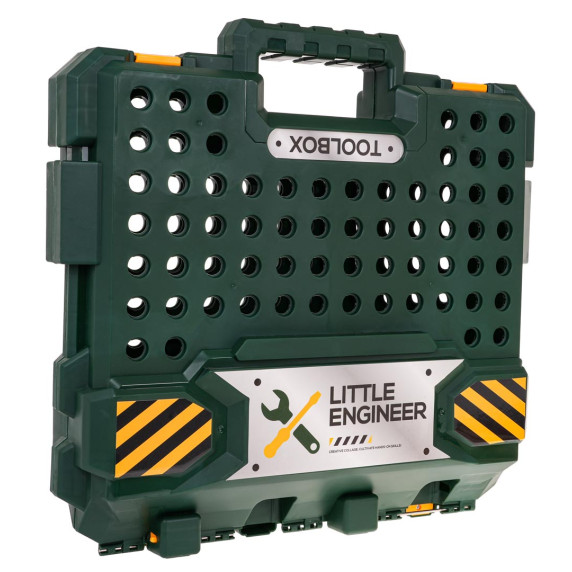 Detská dielňa 2v1 s doplnkami 98 prvkov Inlea4Fun ENGINEER TOOLBOX