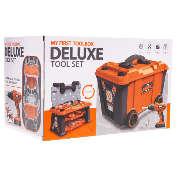 Játék barkácskészlet bőröndben Inlea4Fun MY FIRST TOOLBOX