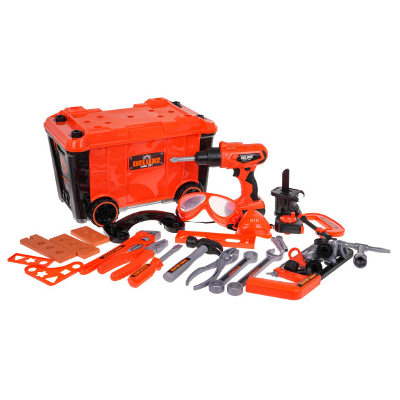 Játék barkácskészlet bőröndben Inlea4Fun MY FIRST TOOLBOX