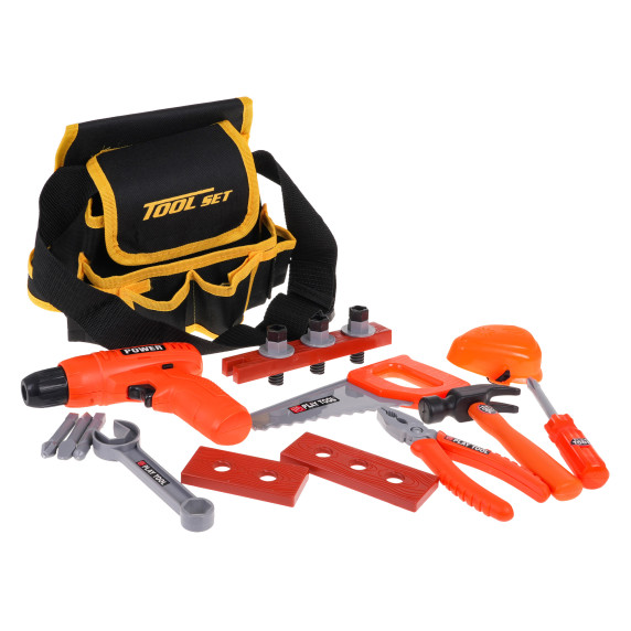 Barkácskészlet gyerekeknek tartozékokkal 20 darabos Inlea4Fun TOOL SET