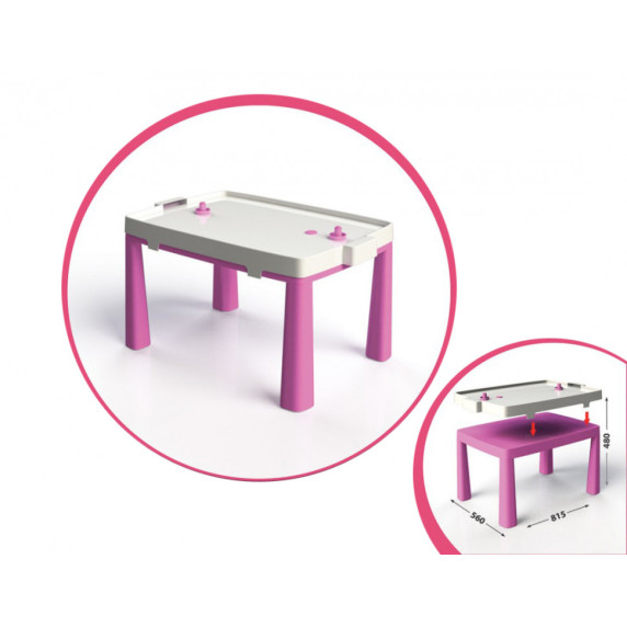 Masă plastic pentru copii cu air hochei, Emma Inlea4Fun - mov