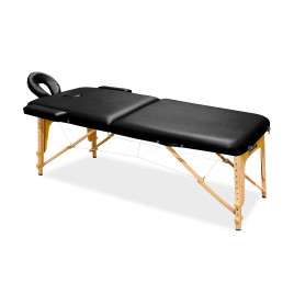 Masă de masaj pliabilă - 185x60 cm - Aga MR5150 - negru - 