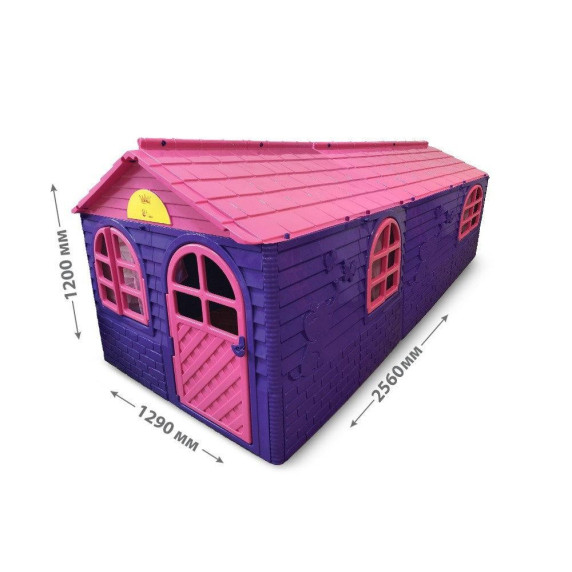 Záhradný domček 256x129x120 cm Inlea4Fun DANUT - Fialový