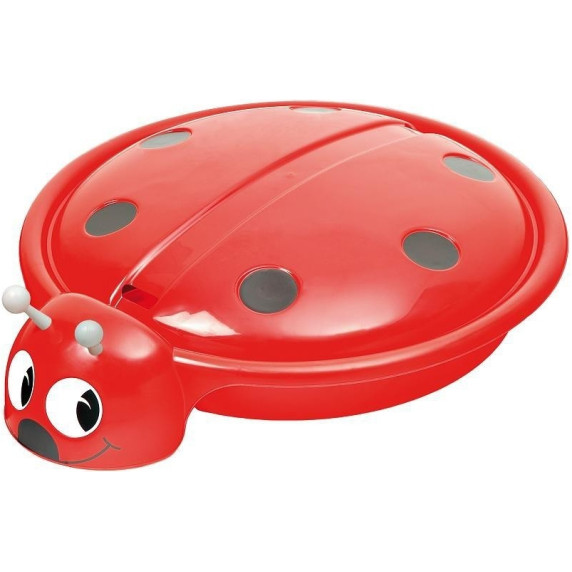 Homokozó tetővel katicabogár 117x101x30 cm Inlea4Fun LADYBIRD
