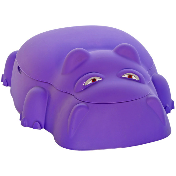 Cutie de nisip cu capac - hipopotam - Inlea4Fun HIPOLIT - violet