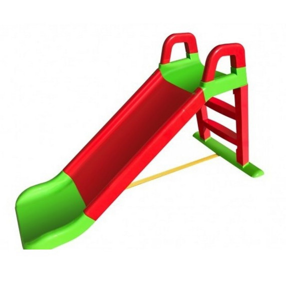 Šmykľavka s madlom 140 cm Inlea4Fun 0140/01 - červeno-zelená