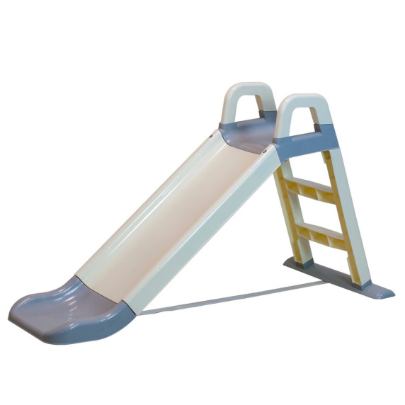 Šmykľavka s madlom 140 cm Inlea4Fun 0140/12 - bielo/sivá
