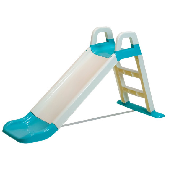 Šmykľavka s madlom 140 cm Inlea4Fun 0140/13 - bielo/modrá