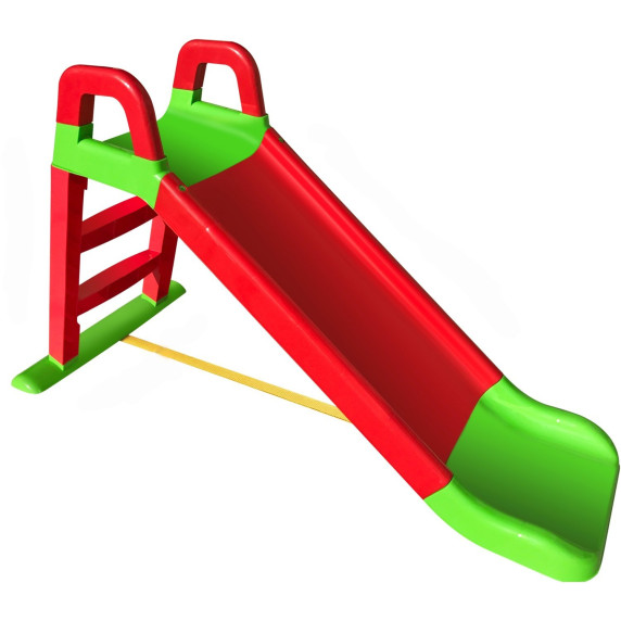 Šmykľavka s madlom 140 cm Inlea4Fun - červená/zelená