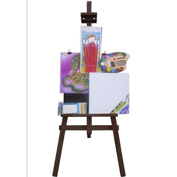 Set șevalet 130 cm - maro închis - Inlea4Fun