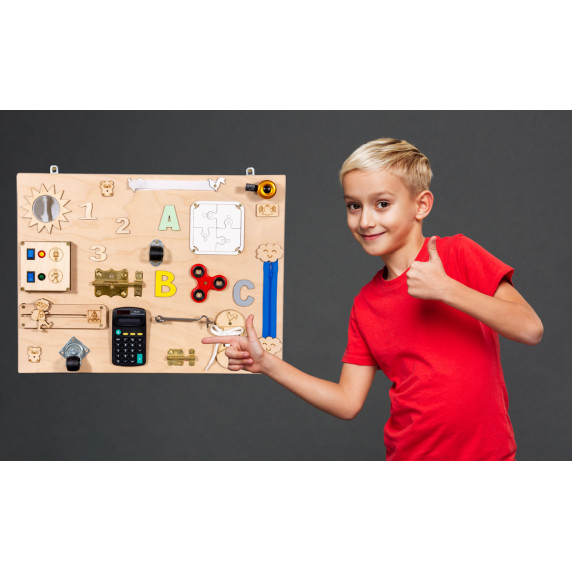 Joc educativ pentru copii - 50x37,5 cm - MT19 - natur