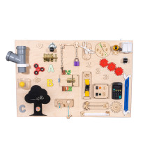 Edukačná tabuľa pre deti 75 x 50 cm MT21 - naturálna - 