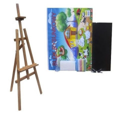 Festőállvány szett 130 cm Inlea4Fun S130-WYP1 TEAK - barna - 