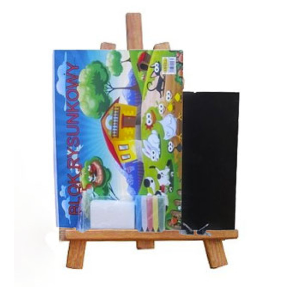 Asztali festőállvány szett Inlea4Fun S60 WYP1 TEAK - barna