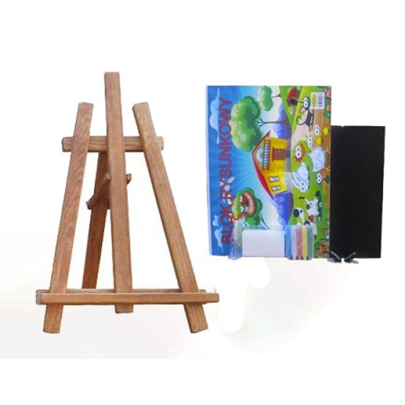 Asztali festőállvány szett Inlea4Fun S60 WYP1 TEAK - barna