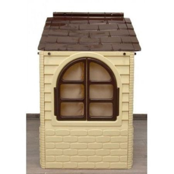 Căsuță de joacă pentru copii - 69x129x120 cm - Inlea4Fun DANUT - bej/maro