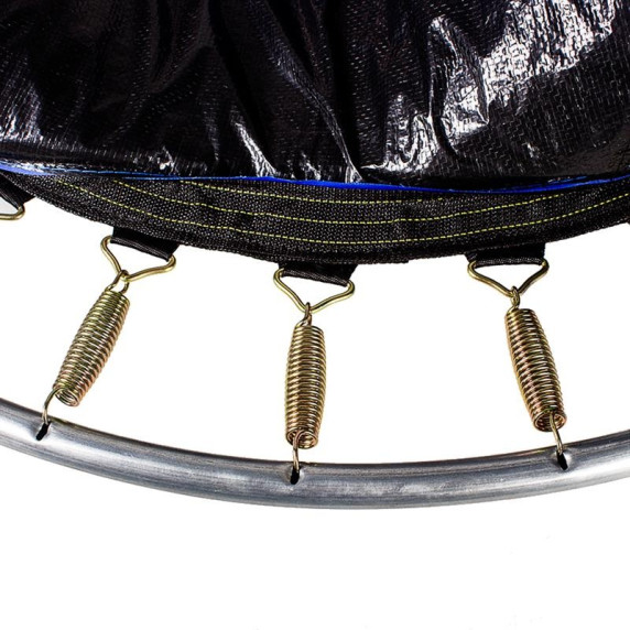 Gyerek trambulin védőhálóval 116 cm AGA - Világoszöld/sárga - MR1116