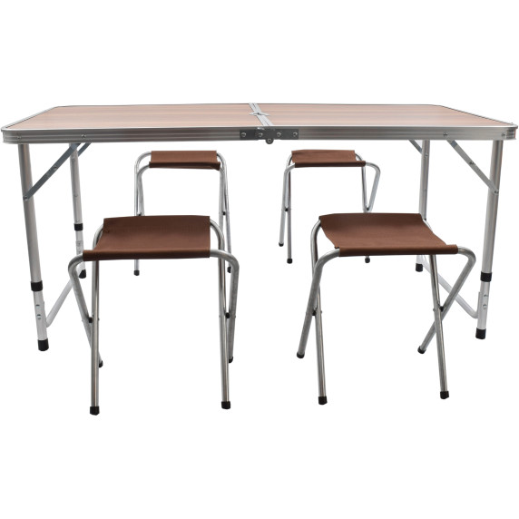 Set camping, pliabil - AGA MR4100-BROWN  - maro