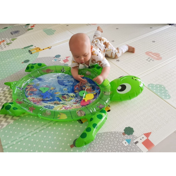 Gyerek felfújható alátét Aga4Kids MRWM06 - teknős zöld