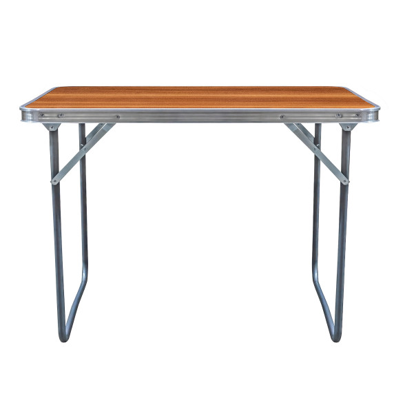 Masă camping, pliabil - 80x60x70 cm AGA MR2020-Wooden - maro