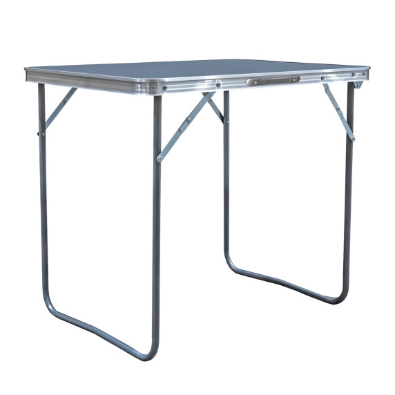 Masă camping din aluminiu - 70x50x60 cm - AGA MR2022-Grey - gri