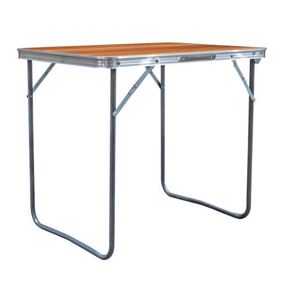 Kempingový stolík 70x50x60 cm AGA MR2022-Wooden - Hnedý